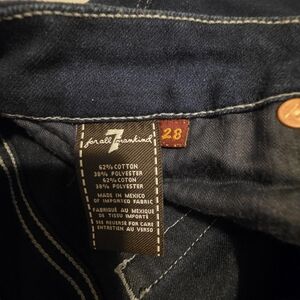 7 For All Mankind Dark Blue Bootcut Jeans